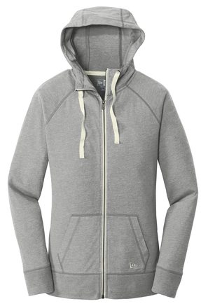 Ladies New Era Sueded Cotton Full Zip Hoodie