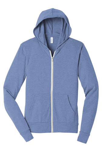 Bella+Canvas ® Unisex Triblend Full-Zip Lightweight Hoodie - Image 4