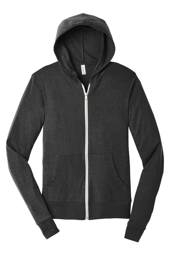 Bella+Canvas ® Unisex Triblend Full-Zip Lightweight Hoodie - Image 5