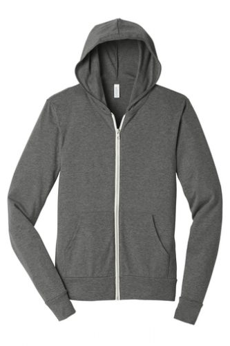 Bella+Canvas ® Unisex Triblend Full-Zip Lightweight Hoodie