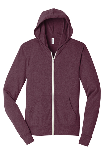 Bella+Canvas ® Unisex Triblend Full-Zip Lightweight Hoodie - Image 6
