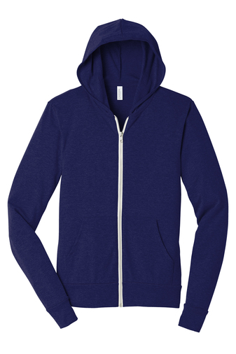 Bella+Canvas ® Unisex Triblend Full-Zip Lightweight Hoodie - Image 7