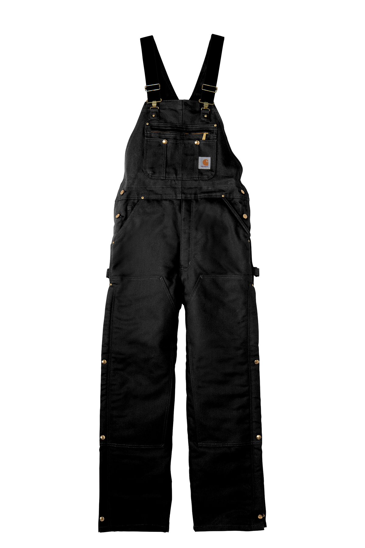 Carhartt ® Duck Quilt-Lined Zip-To-Thigh Bib Overalls - Image 3