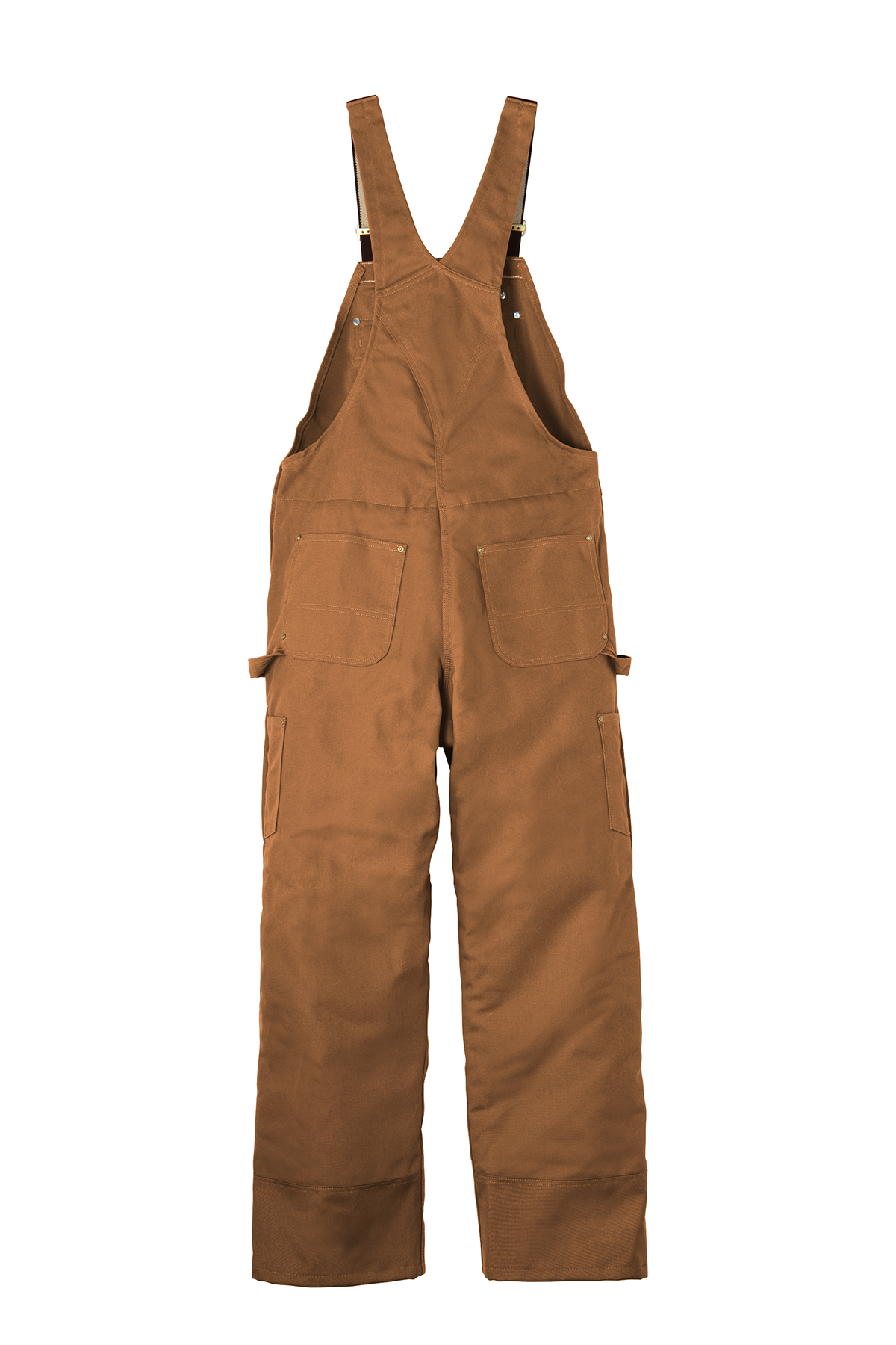 Carhartt ® Duck Quilt-Lined Zip-To-Thigh Bib Overalls - Image 2