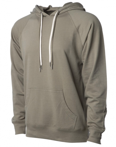 Icon Unisex Lightweight Loopback Terry Hooded Pullover