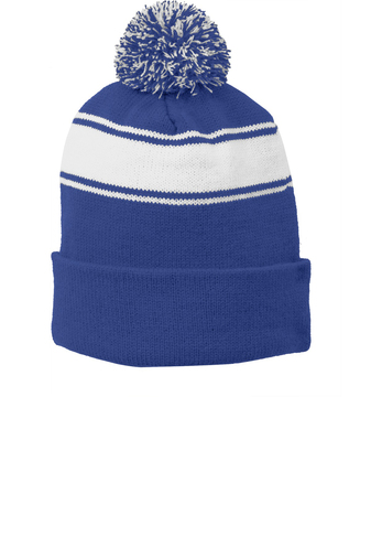 Sport Stripe Pom Pom Beanie - Image 6