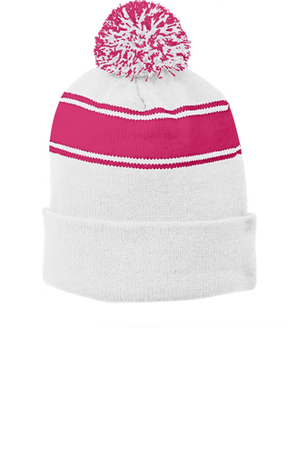Sport Stripe Pom Pom Beanie - Image 7