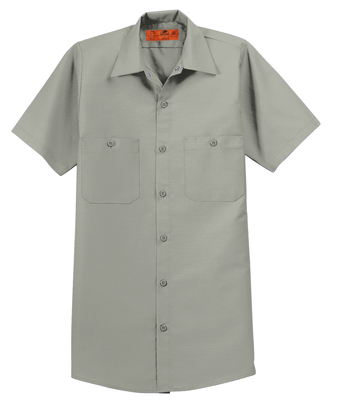 Red Kap® Men's Short Sleeve Industrial Work Shirt - Image 7