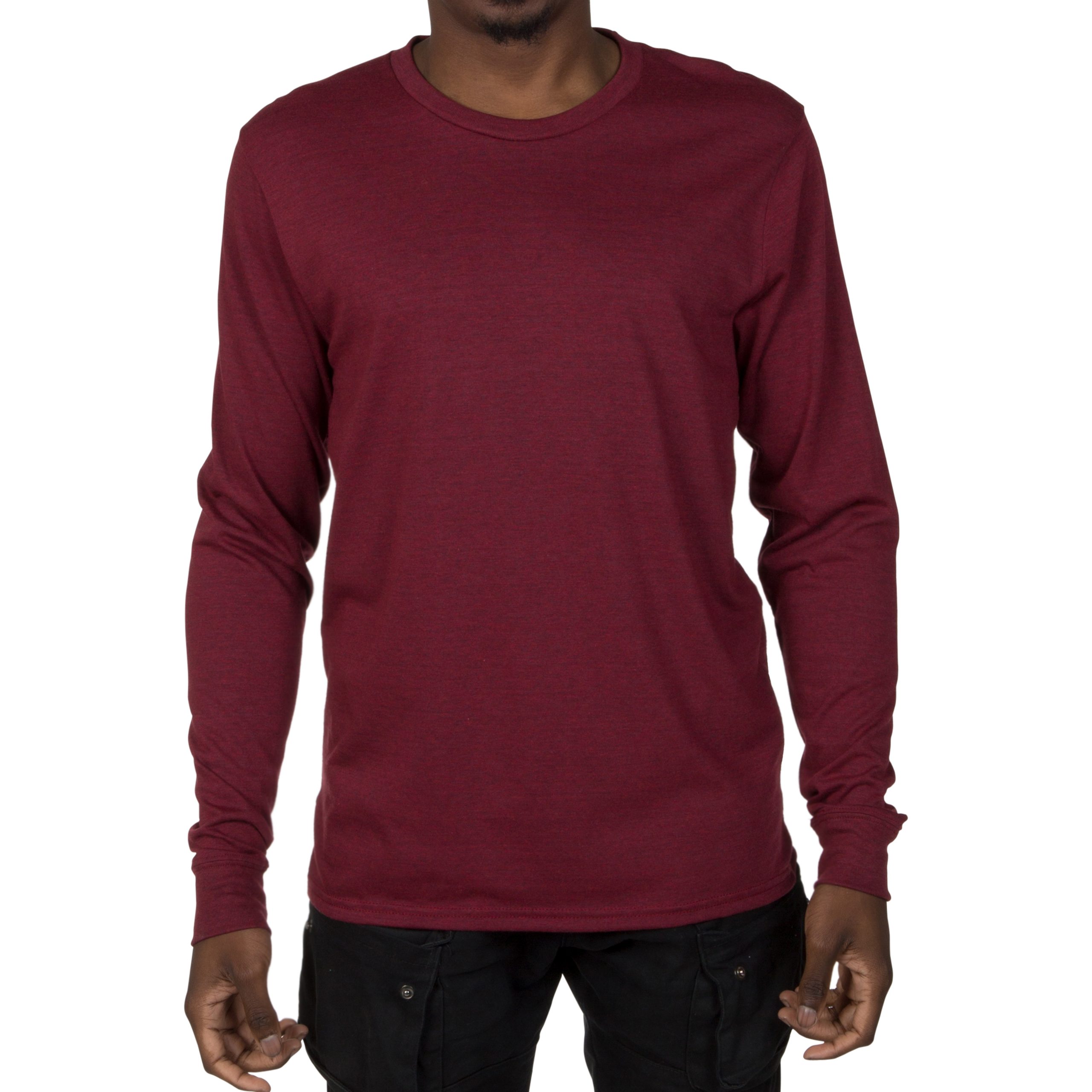 Allmade Mens Tri-Blend Long Sleeve Crewneck Shirt - Image 4