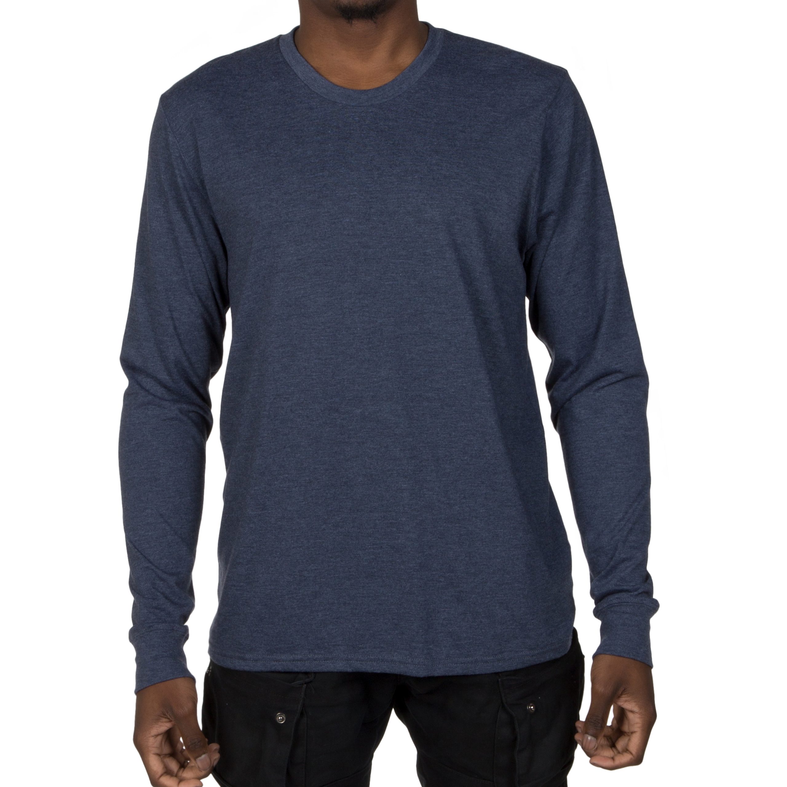 Allmade Mens Tri-Blend Long Sleeve Crewneck Shirt - Image 6
